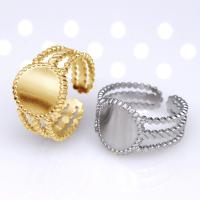 304 Edelstahl Open -Finger-Ring, Vakuum-Ionen-Beschichtung, Modeschmuck & für Frau, keine, 13mm, verkauft von PC