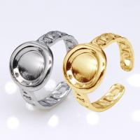 304 Edelstahl Open -Finger-Ring, Vakuum-Ionen-Beschichtung, Modeschmuck & für Frau, keine, 10mm, verkauft von PC