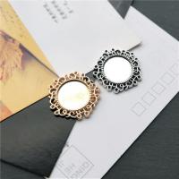Zinc Alloy Cabochon Setting, Flower, plated, DIY Inner Approx 15mm 