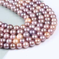 Round Cultured Freshwater Pearl Beads, DIY, purple, 11-13mm Approx 14.2 Inch 