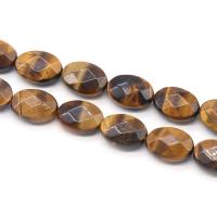 Gemischte Edelstein Perlen, oval, poliert, DIY & verschiedenen Materialien für die Wahl & facettierte, keine, 10x14mm, Länge:ca. 7.68 ZollInch, verkauft von Strang