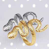 304 Stainless Steel Open Finger Ring, Snake, Vacuum Ion Plating, fashion jewelry & Unisex 30mm 