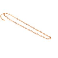 Stainless Steel Chain Necklace, 304 Stainless Steel, real gold plated, oval chain & for woman Approx 15.7 Inch 