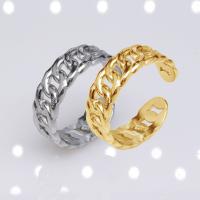 304 Stainless Steel Open Finger Ring, Vacuum Ion Plating, fashion jewelry & for man 7mm 