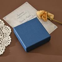 Jewelry Gift Box, Paper, with Sponge blue 