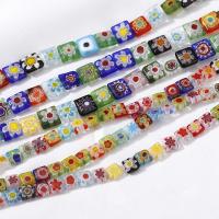 Millefiori Slice Lampwork Beads, Millefiori Lampwork,  Square, DIY & enamel 