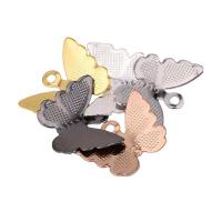 Zinc Alloy Animal Pendants, Butterfly, plated, DIY Approx 1.5mm 