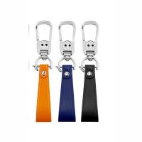 PU Schlüsselanhänger, Zinklegierung, mit PU Leder, unisex, keine, 155x25mm, verkauft von PC