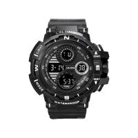 PU Leder Sport Watch, mit Kunststoff & 304 Edelstahl & Acryl, Lebenswasserbeständig & chinesische Bewegung & unisex & glänzend, keine, 50*18mm, verkauft von PC