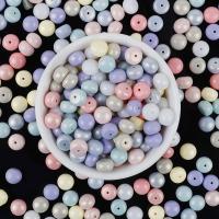 Acrylic Jewelry Beads, Flat Round & DIY, mixed colors, 10mm 