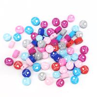 Perles bijoux Fimo , argile de polymère, Rond, DIY, couleurs mélangées, 10mm, Environ Vendu par sac