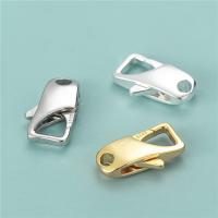 Sterling Silver Lobster Claw Clasp, 925 Sterling Silver, Square, plated, DIY Approx 2mm 