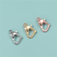 Sterling Silver Lobster Claw Clasp, 925 Sterling Silver, Heart, plated, DIY Approx 1.2mm 