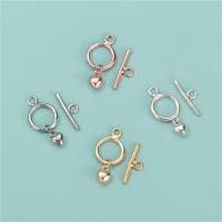Sterling Silver Toggle Clasp, 925 Sterling Silver, Heart, plated, DIY 