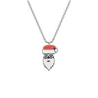 クリスマスジュエリーのセーターのネックレス, 304ステンレススチール, 真空イオンプレーティング, クリスマスデザイン & 異なるスタイルを選択 & 女性用, 無色, 長さ:約 17.72 インチ, 売り手 パソコン