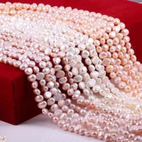 Button Cultured Freshwater Pearl Beads, DIY Approx 13.78 Inch 