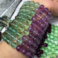 Fluorite Beads, Colorful Fluorite, Round, polished, DIY mixed colors cm 