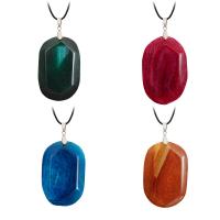 Mixed Agate Pendants, Unisex & faceted 