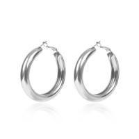 Iron Hoop Earring, plated, fashion jewelry & for woman 50mm 