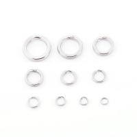 anillo partido clave de acero inoxidable, acero inoxidable 304, Donut, Bricolaje & diverso tamaño para la opción, color original, Vendido por UD