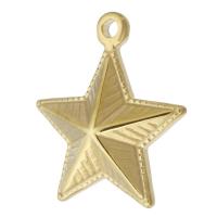 Stainless Steel Star Pendant, 304 Stainless Steel, Vacuum Ion Plating, DIY, gold Approx 2mm 