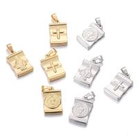 Stainless Steel Pendants, 304 Stainless Steel, Vacuum Ion Plating, DIY & double-sided 