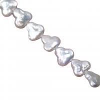 Keshi Cultured Freshwater Pearl Beads, Three Leaf Clover, DIY, white, 12-13mm Approx 36-38 cm 