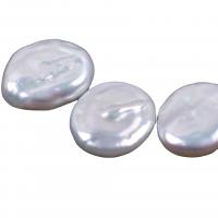 No Hole Cultured Freshwater Pearl Beads, DIY, white 