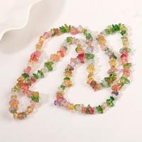 Fashion Crystal Beads, Chips, DIY & crackle, mixed colors, 5-8mm Approx 31.5 Inch 