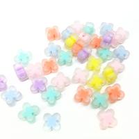 collier en perle acrylique , Trèfle à quatre feuilles, DIY & givré, plus de couleurs à choisir, 16mm, Environ Vendu par sac