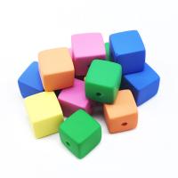 Polymer Clay Jewelry Beads, Square, DIY, mixed colors, 16mm, Approx 