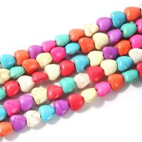 Synthetic Turquoise Beads, Heart, polished, DIY Approx 15 Inch, Approx 