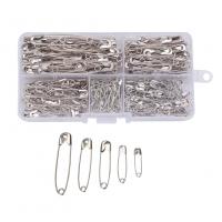 Iron Paper Clip, with Plastic Box, platinum color plated, DIY Approx 