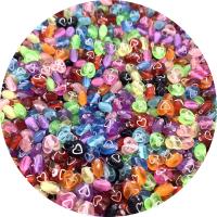 Acrylic Jewelry Beads, Heart, DIY & transparent 6mm, Approx 