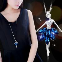 Crystal Sweater Chain Necklace, Zinc Alloy, with Crystal, fashion jewelry & for woman & with rhinestone Approx 29.92 Inch 