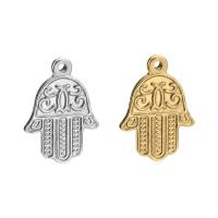 Stainless Steel Pendants, 304 Stainless Steel, Hand, Vacuum Ion Plating, Unisex Approx 