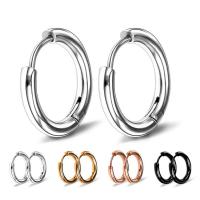 Stainless Steel Hoop Earring, 316L Stainless Steel, Donut, Vacuum Ion Plating, 7 pieces & Unisex 2.5mm, 20mm, 18mm, 16mm, 14mm, 12mm, 10mm, 8mm 