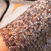 Amazonit Perlen, Naturstein, Quadrat, poliert, DIY & facettierte, 3-3.5mm, Länge:38 cm, verkauft von PC