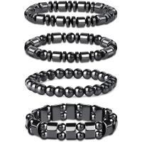 Non Magnetic Hematite Bracelet, handmade, fashion jewelry & Unisex black cm 