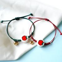 Couple Bracelet, Wax Cord, with zinc alloy bead & Porcelain, Astronaut, Adjustable & Unisex Approx 14-20 cm 