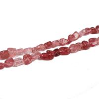 Strawberry Quartz Beads, Chips, DIY, pink Approx 40 cm, Approx 