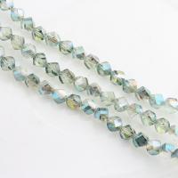 Crystal Beads, polished, DIY & faceted, Crystal Green, 8mm 
