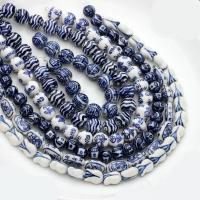 Printing Porcelain Beads, polished, DIY Approx 