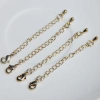 Brass Extender Chain, gold color plated, DIY Approx 6.5 cm 