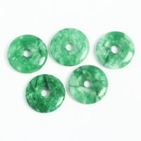Jadeite Pendant, Donut, Unisex, green 