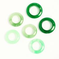 Jadeite Pendant, Donut, Unisex green 