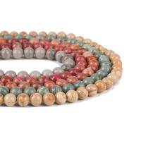 Perles de bois en pierre , pierre de grain, Rond, DIY & normes différentes pour le choix, plus de couleurs à choisir, Vendu par brin