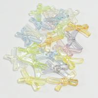 Transluzente Harz Perlen, Schleife, DIY, gemischte Farben, 33x28mm, ca. 700PCs/Tasche, verkauft von Tasche