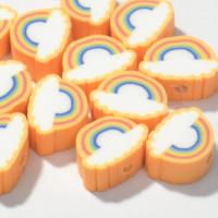 Polymer Clay Jewelry Beads, Cloud, stoving varnish, DIY 10mm, Approx 