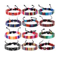 Friendship Bracelets, Cloth, with Wax Cord, handmade, folk style & Unisex .1 Inch 